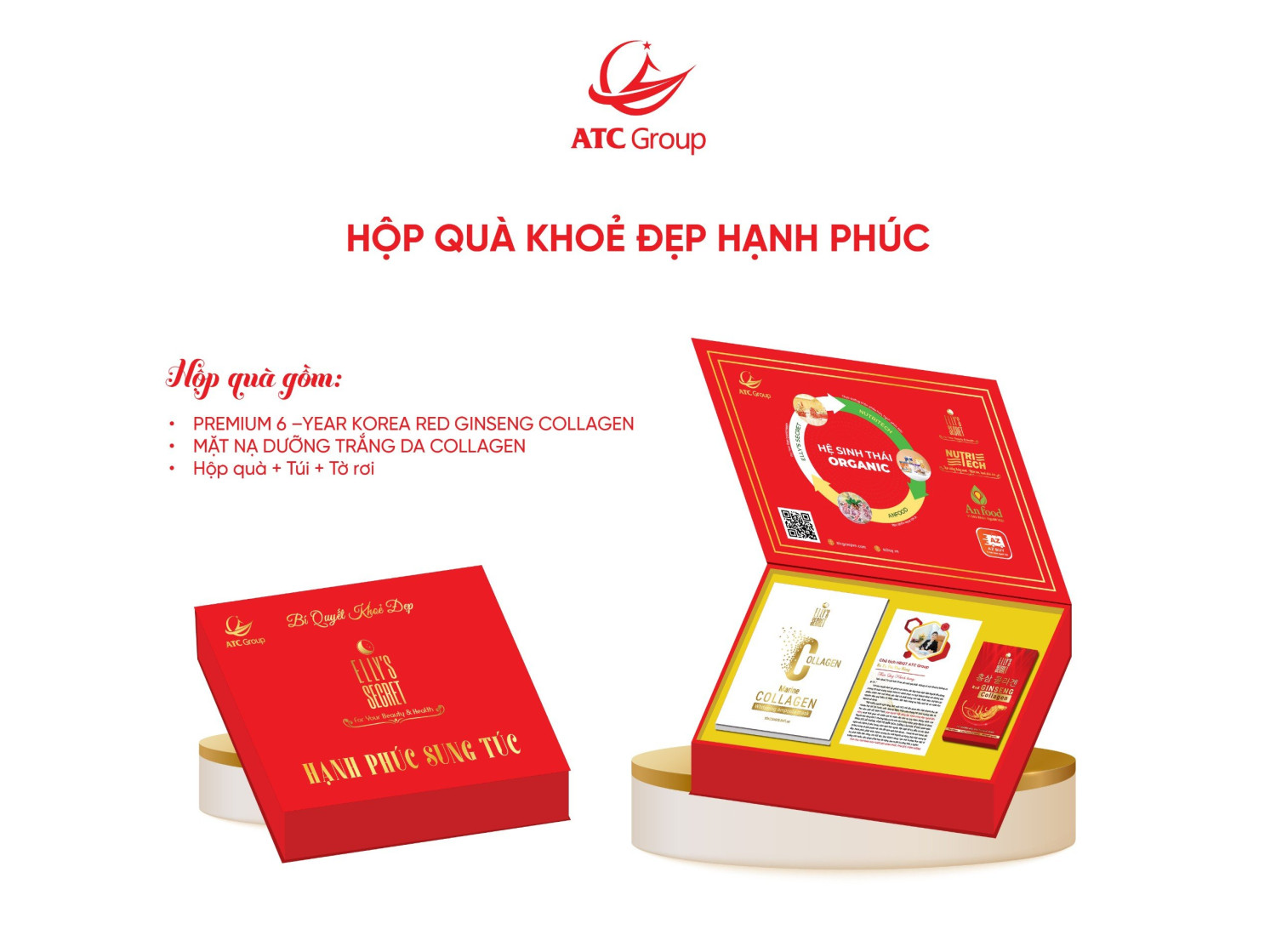 Hộp quà tết Khỏe Đẹp - Hạnh Phúc